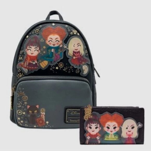Loungefly Handbags - Loungefly Hocus Pocus Chibi Mini Backpack AND Matching Wallet  - NWT